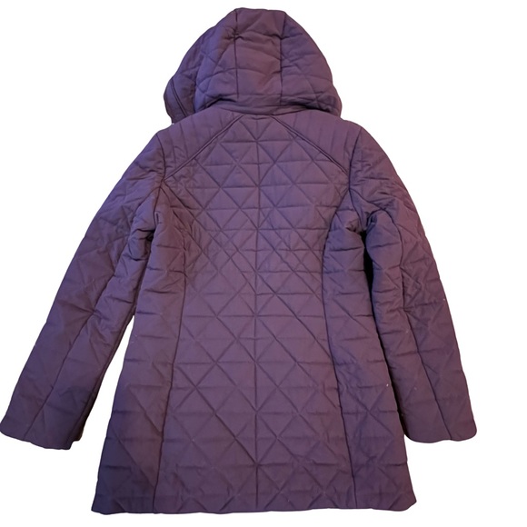Marc New York Purple Quilted Faux Fur Hooded Jacket - Picture 2 of 3